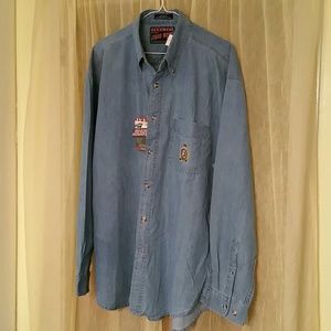 IVY CREW denim oxford shirt, NWT, 80s, vintage